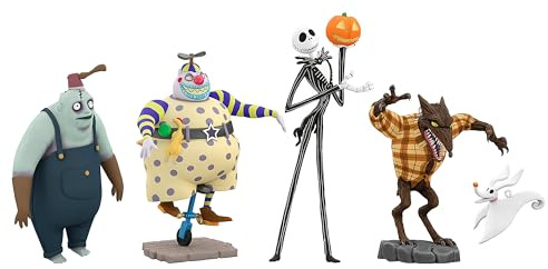 Hallmark The Nightmare Before Christmas Ornament, Keepsake, 5-Pack | Halloween Town Citizens Design, Multicoloured, Durable Resin, For Fans, Easy Display