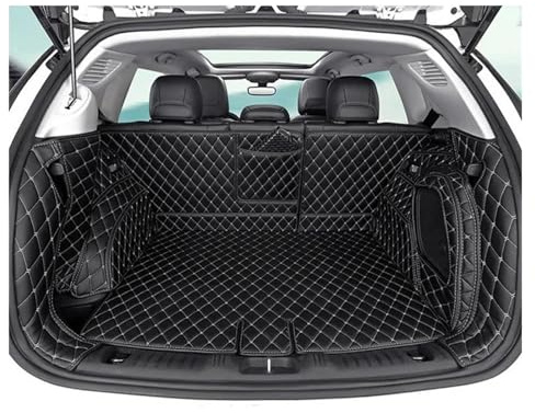 Maletero Alfombra para Jeep para Compass 2017 2018 2019 Alfombrilla para Maletero Coche Revestimiento Maletero Suelo Carga Alfombra Bandeja Esteras(Black Black Wire)