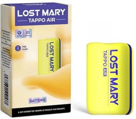Lost Mary - Batterie Tappo Air Limited Edition (Sans liquide, sans nicotine ni tabac) (Jaune)