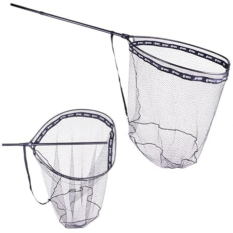 Zeck XXL Monster Net – Großhecht Angelkescher 310 cm Teleskop-Landungsnetz – Gummiertes Netz fischschonend, 100×80 cm Kescherkopf & 100 cm Netztiefe – Raubfisch Kescher für Hecht, Zander, Waller