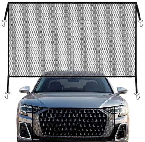 ONEMAJI Griglia Anteriore Anti-Insetti per Abarth Fiat Marea Punto 500, Rete Protettiva Radiatore Griglia Esterna Accessori Protezione Griglia Frontale