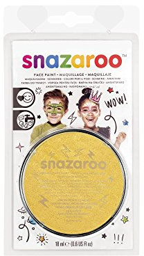 SNAZAROO PINTURA FACIAL Y CORPORAL 18ML BLISTER ORO METALIZADO