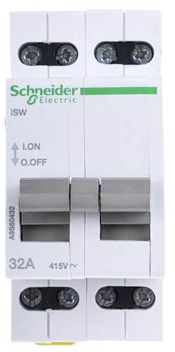 Schneider Electric - Acti9, iSW interrupteur de commande 4P 32A 415VCA - A9S60432