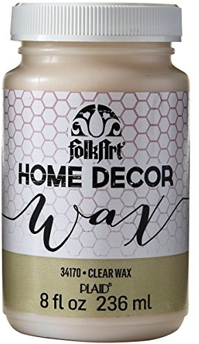 Plaid:Craft Folkart Home Decor Sealer 8 Oz, Clear Wax, 8 Ounce