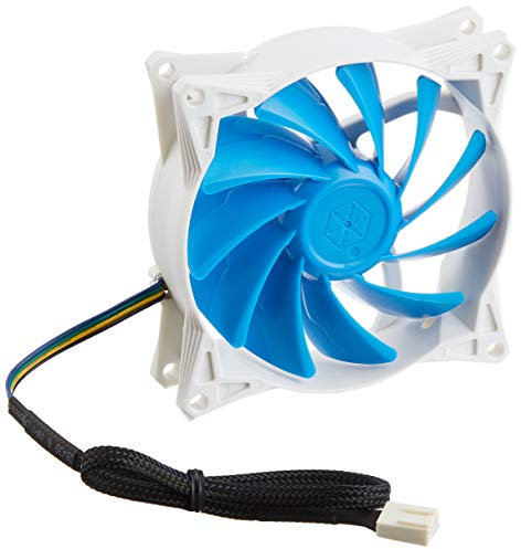 SilverStone SST-FQ91 - Ventilador de refrigeración silencioso de 92mm PWM para ordenador Serie FQ, Alto flujo de aire, azul-blanco