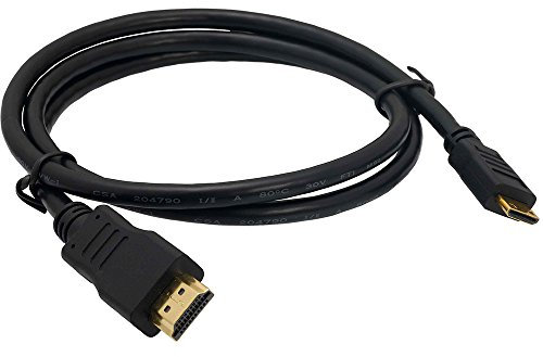 REY Cable HDMI para Tablet Bq Edison 2 Conexión Mini-Hdmi 1,5m