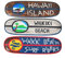 Surfboard Dekoration 3er-Set 60cm Surfbretter Surfboards Hawaii