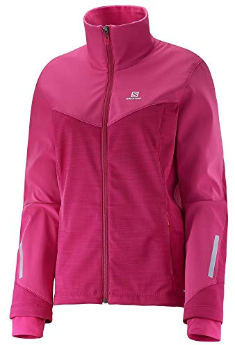 Salomon Pulse Veste Softshell JKT W - Veste pour Femme, Couleur Rose, Taille S