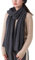 Prettystern Kaschmir-Schal 200cm extra lang Damen Herren Strickschal Winter Stola - Anthrazit (dunkel Grau)