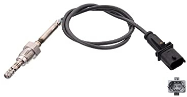 febi bilstein 100812 Abgastemperatursensor , 1 Stück | Kompatibel mit: ALFA ROMEO MITO, FIAT GRANDE PUNTO
