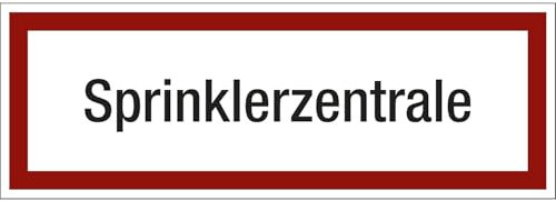 kaiserkraft | Brandschutzkennzeichen für die Feuerwehr | Sprinklerzentrale | VE 10 STK | Folie | LxH 297 x 105 mm