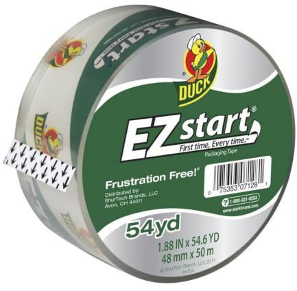 Duck Brand EZ Start Verpackungsband: 1.88 in. x 54.6 yds. (klar)