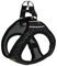 HUNTER Hilo Soft Comfort Geschirr für kleine Hunde, weiches Mesh-Material, luftdurchlässig, Zugentlastung, reflektierend, XXS, schwarz, 50 g