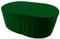KaufPirat Premium Abdeckplane Oval 230x120x75 cm Gartenmöbel Gartentisch Hülle Abdeckung Haube Schutzhülle Abdeckhaube 6.000 mm Wasserbeständigkeit Tannengrün
