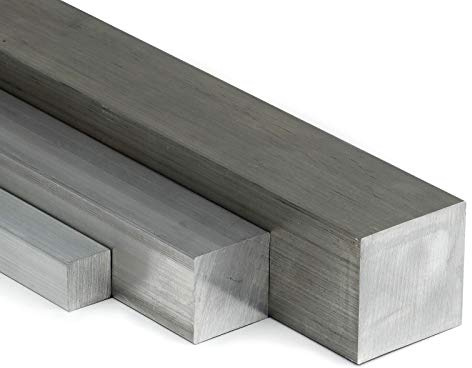 Aluminium Vierkant 40x40mm Länge = 500mm (50cm) zum Drehen, Fräsen, Bohren, Sägen