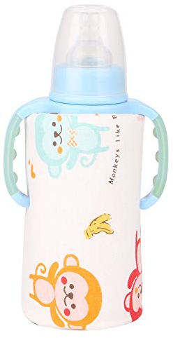 USB Baby Bottle Warmer Portable Travel Infant Baby Constant Temperature Milk Warmer Feeding Bottle Warmer Heater(Monkey)