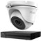 Hikvision Hilook CCTV System Home Security Kit 2mp Turret Camera fixed lens 1080p Full HD 20m Ir Compatible With TVI/AHD/CVI/CVBS 4ch DVR - THC-T120-MC - 204-F1 (NO HDD, 1x Cameras)