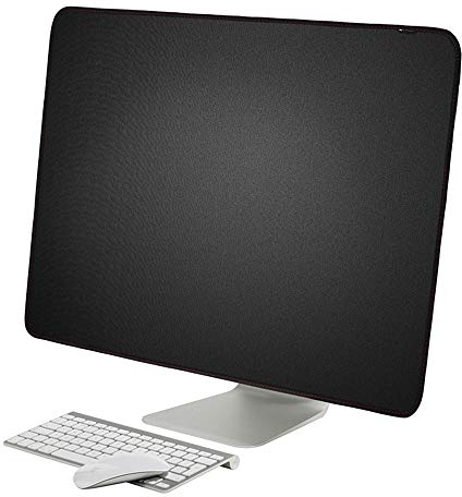Yrzper Funda para monitor compatible con Apple iMac de 27 pulgadas y 21,5 pulgadas, color negro, poliuretano (PU), protección contra el polvo para iMac de 27 pulgadas y 21,5 pulgadas