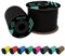 EdcX 2 mm Nylon Paracord 275 (50 und 100 m) – 100% Nylonseil, 3-adrige Schnur, Nylonschnur 2 mm in vielen Farben (Black, 50 m)