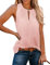 Onsoyours Femmes été Plage Gilet sans Manches Haut Chemisier décontracté débardeur T-Shirt B Rose M