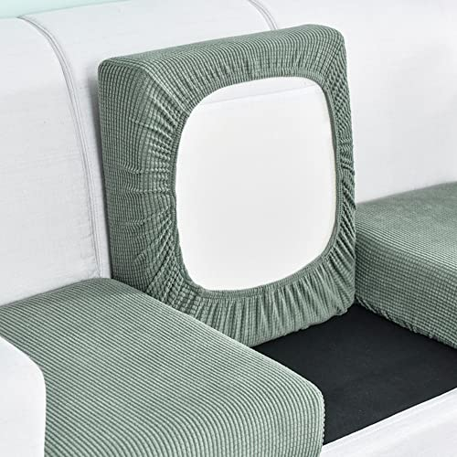 Elover Sofa Sitzkissenbezug-Hochelastischer Sitzbezug,Wohnzimmer Sofa Sitzbezug Möbelbezug rutschfest und weich, mit elastischem Boden