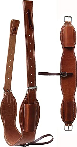 WEMBILS Horse Western Roper Back Cinch Billets Sattel Billets Tack Horse Cinch (Leder)
