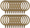 ZOFUN 50 Pcs Brass Curtain Rings, 38mm Antique Brass Curtain Ring with Eyelet for Hooks, Fine Metal Curtain Rings Brass, Rustpoof Cutain Rail Rings for Window Rods Shower Curtains