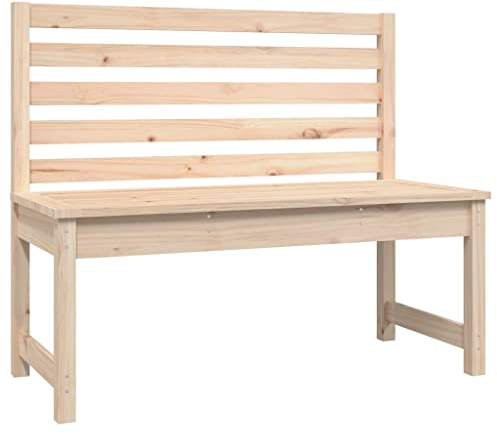 vidaXL Gartenbank 109 cm Massivholz Kiefer