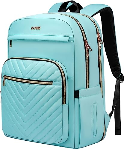 17.3 Zoll Laptop Rucksack für Frauen Männer Arbeit Laptop Tasche Mode, große wasserdichte Rucksäcke stilvolle Reisetaschen Casual Daypacks für College, Business