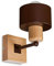 alfalux Wandleuchte Innen Wandlampe LED Lampe Aus Holz Für Wohnzimmer Schlafzimmer Kinderzimmer Treppenhaus Wandlampen Wandleuchten WAND-BR10x10BU Braun