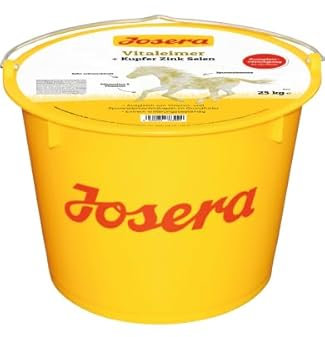 JOSERA Vitaleimer Pferd (1 x 25 kg) | hohe Ausstattung an Kupfer, Zink und Selen | Starke Knochen & Gelenke | Mineralfuttermittel für Pferde