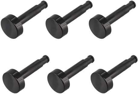 Paxanpax PCK710 - Botones universales para reloj de horno, 6 unidades, color negro