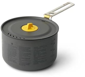 SEA TO SUMMIT - Frontier Pot 1.3L - Ultraleichter Campingtopf - 1 Person - Kochtopf mit Antihaftbeschichtung + Siebdeckel - Kompaktes Design - aus harteloxiertem Aluminium - 212 g