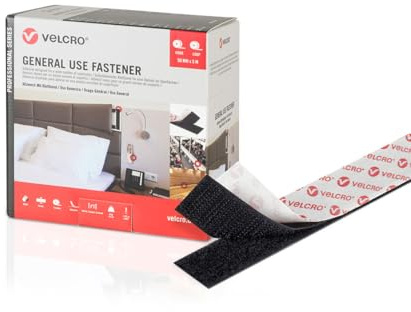 Velcro Doppelseitiges Klebeband, schwarz, 50 mm x 5 m, Marke EAN: 8412355200066
