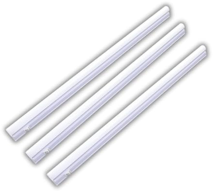 LUXULA 3 Stück LED Unterbauleuchte 60cm, 8W 720lm, 4500K, 575x22x36mm | mit Schalter, 4500K Neutralweiß, verknüpfbar, Unterschrankleuchte, Lichtleiste 230V für Küche und Werkstatt