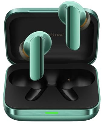 realme Buds Air 7 Pro Auriculares Inalámbricos,Tri-Mic 53dB Deep Active Noise Cancellation,48H Tiempo de Reproducción IP55 Impermeable Bluetooth 5.4 Auriculares Inalámbricos,Verde