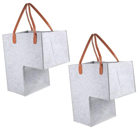 Yardenfun 2 Pezzi Borsa Portaoggetti per Scale Contenitore Pieghevole con Organizer per Vestiti e Giocattoli e Lavanderia Scomparti
