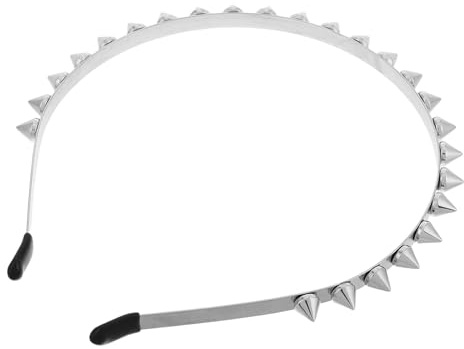 PRETYZOOM Steampunk Stirnband Damen Nieten Haarband aus Robuster Legierung Punk Gothic Accessoire für Party Konzert Alltag