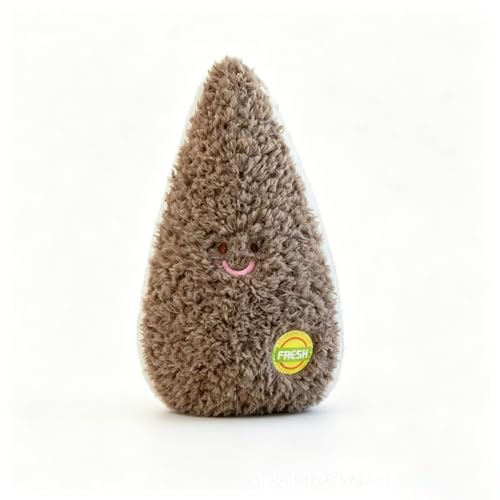 JORCEDI Fruit & Vegetable Plush Toy, Cute Stuffed Plushie Cuddly Toys for Girls, Soft Coral Fleece Plushies for Kids, Cuddly Decor for Claw Machine & Home (Sunflower seeds)