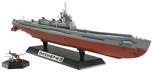 Tamiya 300078019-1:350 WWII Japanische U-Boot i-400,originalgetreue Nachbildung, Plastik Bausatz, Basteln, Modellbausatz, Zusammenbauen, unlackiert