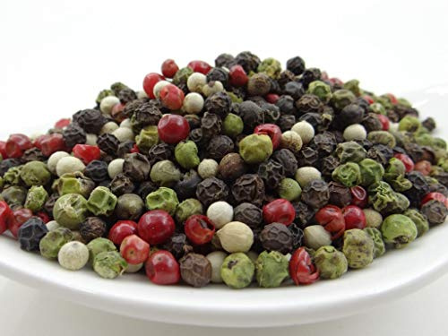 pikantum Bio Bunter Pfeffer | 500g | ganze Körner | mit rosa Schinusbeere | für die Pfeffermühle
