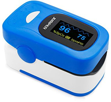 Jumper Blue Pulse Oximeter with Heart Frequency Display