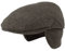 Breiter Herren Schiebermütze mit Ohrenklappen Flatcap Schirmmütze aus Wolle, Wasserabweisend, Knatschbar, Hautfreundlich Grau