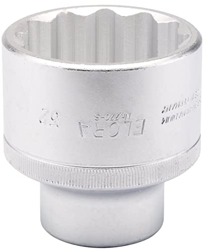 Draper 872 Elora Bi-Hexagon Socket, 3/4 Square Drive, 52mm