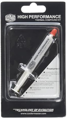 Cooler Master HTK-002 Thermal Grease Pâte thermique ' High thermal conductivity, Électriquement non conducteur, Faible résistance thermique' HTK-002-U1-GP