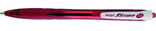 Pilot Begreen Recycled Rexgrip Retractable Ballpoint 1.0 mm Tip (Box of 10) - Red