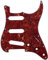Musiclily 11 Löcher SSS Strat Pickguard Gitarre Schlagbrett für Fender American/Mexican Standard Stratocaster Modern Style E-Gitarre,4 lagig Vintage Tortoise