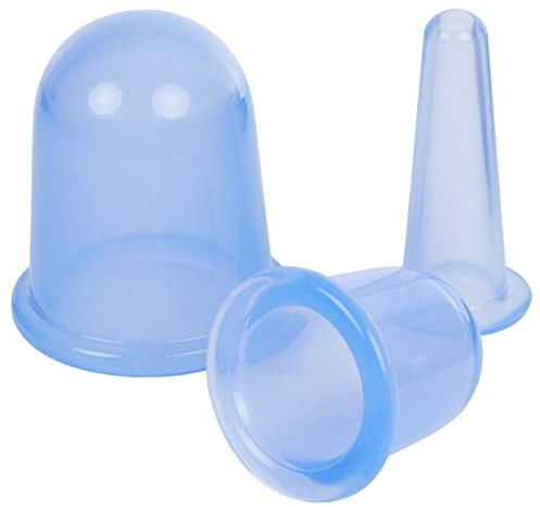 Cup-Set aus Silikon Saugglocke Cupping Cups Beauty Massage 3-tlg.