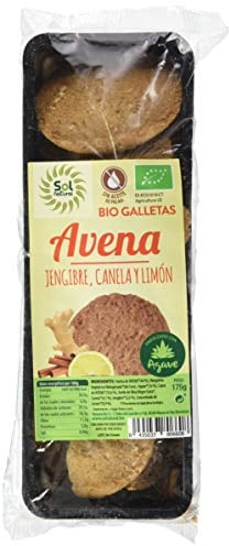 SOLNATURAL Galletas DE Avena Jengibre Canela-Limon 175 g