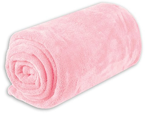 Bestlivings Babydecke Schmusedecke Kuscheldecke Krabbeldecke Wickeldecke Mikrofaser viele Farben und Größen (ca. 90x140 cm/rosa - babyrose)